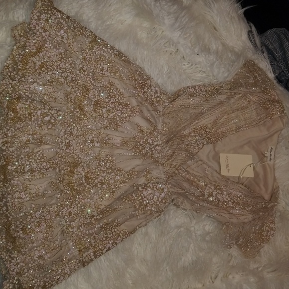 Dresses & Skirts - Sparkle cream dress